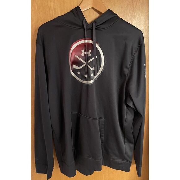 Vancouver Canucks Under Armour Storm Cold gear XL Canuck Logo Hockey Sticks Blk‎ - Picture 1 of 10